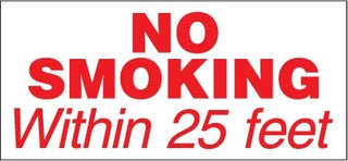 PID-MECNS25 13" x 6" Decal - No Smoking