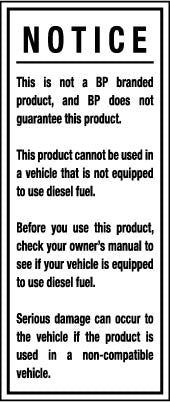 PID-NONBP  Notice Decal - 3.5" x 8.25"