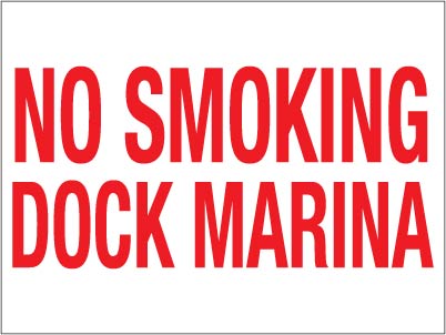 PID-NSMKFD No Smoking Decal 24" x 18"