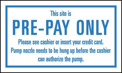 PID-PREPAYB 5" x 3" Decal - Please Prepay