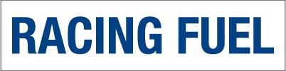 PID-RACFUEL246  Decal - 24" X 6"