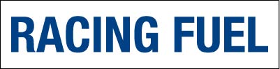 PID-RACFUEL  Decal - 12" X 3"