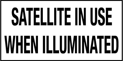 PID-SATINUSE  4" X 2" Decal