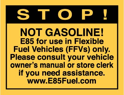 PID-SNGAS 4.875" X 3.75" Decal