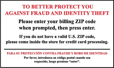 PID-ZIPSAFE1 5" X 3" Decal