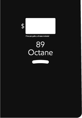 PIO-89OCT 89 Octane Decal