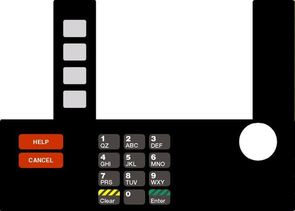 T50038-103 Infoscreen Keypad Overlay Generic