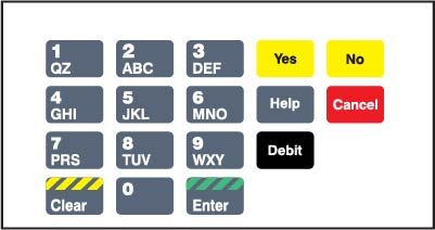 T50064-1093 ADA Crind Keypad Overlay Shell
