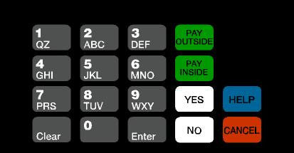 T50064-1104 ADA Crind Keypad Overlay Gate Petroleum