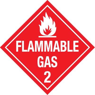 TD-22 Truck Decal - Flammable Gas