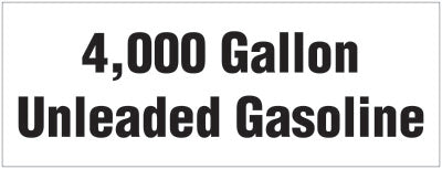 TD-4KUNLGAS  16" X 6" Decal