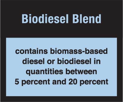 U-MD-335P 3" x 2.5" Biodiesel Decal