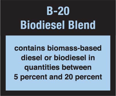 PID-U-MD-335 3" x 2.5" Biodiesel Decal