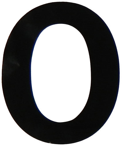 VL-4-0 4" Black Vinyl Number 0
