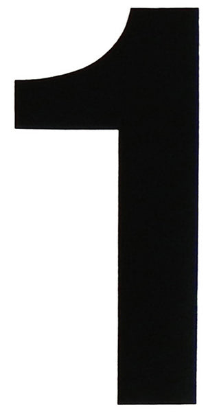 VL-4-1 4" Black Vinyl Number 1