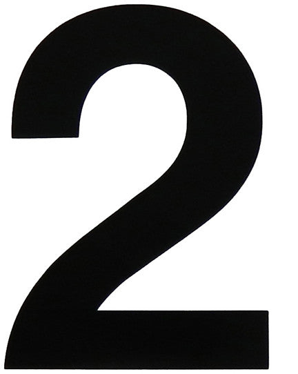 VL-4-2 4" Black Vinyl Number 2