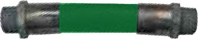 PIH-WHG-1X9 1" by 9" ContiTech Whip Hose Assembly - Green