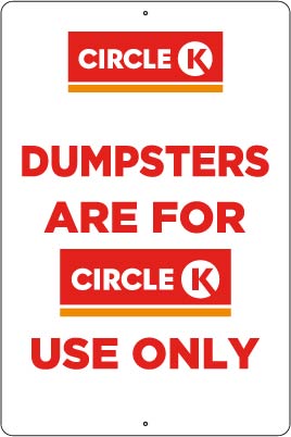 Circle K-DAFC  12" x 18" Metal Sign 