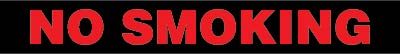 PID-NS1X No Smoking Decal 7.5" x 1"