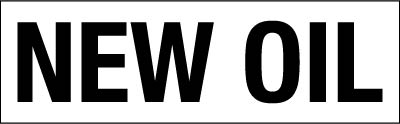 PID-NEWOIL134 13" x 4" Decal