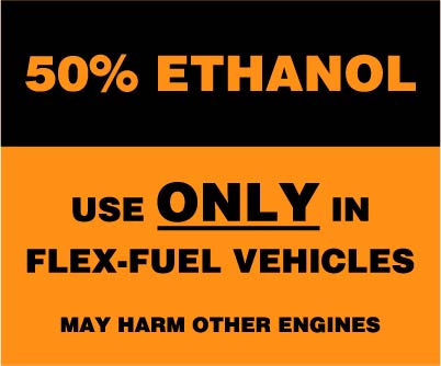 OR-FF50A Octane Rating Decal