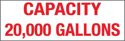 PID-20KGAL  12" x 4" Decal