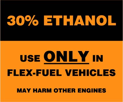 OR-FF30A Octane Rating Decal