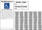 PID-1139 Disabled Access Decal Set 3" x 6.5"
